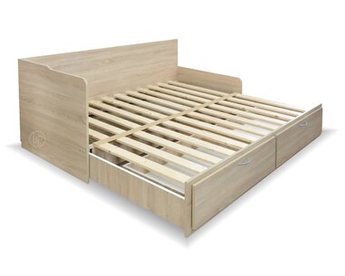 Dřevěný rošt - Rozkládací postel MINDES 90