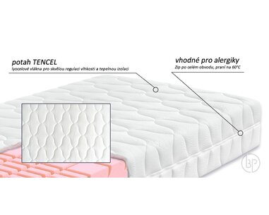 Ortopedická matrace Arelia Soft, 24cm - potah
