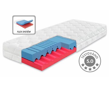 Středně tvrdá zdravotní matrace FERATA, 18cm, 120kg, studená pěna Středně tvrdá zdravotní matrace FERATA, 18cm, 120kg, studená pěna