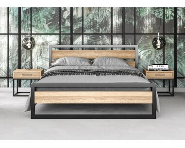 Interiér - Postel dvoulůžko Drew - 371, masiv dub