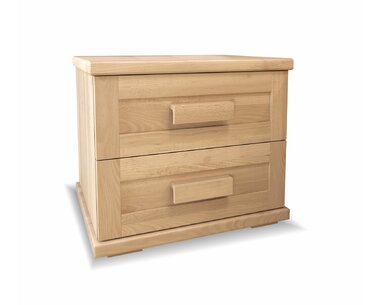 Noční stolek dvouzásuvkový LAURA, masiv buk 