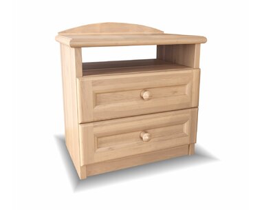 Noční stolek dvouzásuvkový VANESA, masiv buk  