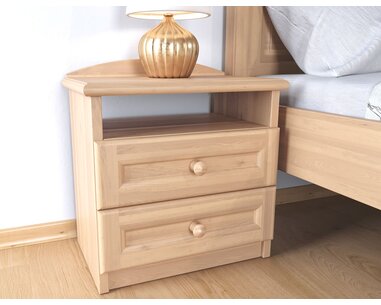 Noční stolek dvouzásuvkový Vanesa