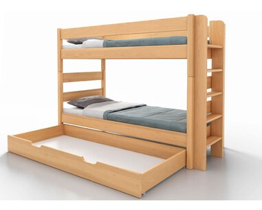 Poschoďová postel pro 2 děti JUNIOR 3, PRAVÁ, Poschoďová postel pro 2 děti JUNIOR 3, PRAVÁ,