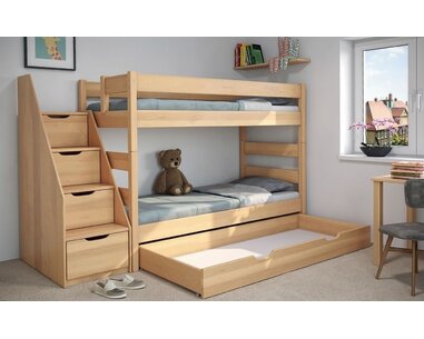 Detail - postel se schody JUNIOR 4