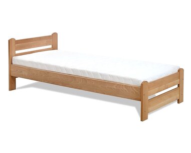 Postel s roštem Paulus 120x200, masiv buk