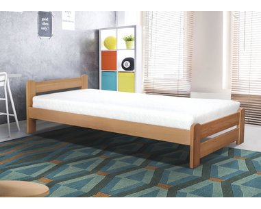 Postel s roštem Paulus 100x200, masiv buk Postel s roštem Paulus 100x200, masiv buk