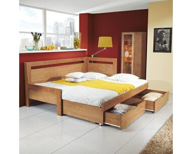 Rozkládací postel s úložným prostorem TANDEM KLASIK pravá