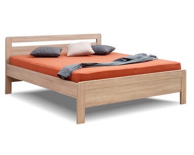 Manželská postel dvojlůžko KARLO - oblé, lamino, 160x200, 180x200 cm