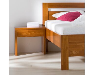 Noční stolek Klasik, masiv buk cink