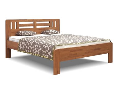 Zvýšená postel dvoulůžko z masivu ELLA MOON, masiv jádrový buk Zvýšená postel dvoulůžko z masivu ELLA MOON, masiv jádrový buk