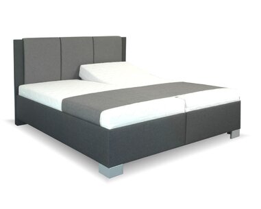 Zvýšená čalouněná postel s úložným prostorem Nikol