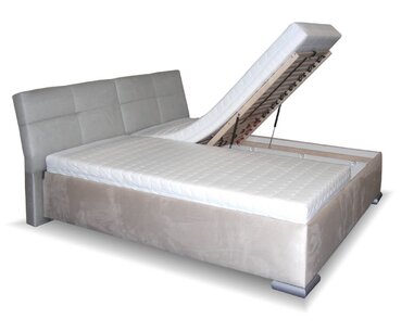 Čalouněná postel s úložným prostorem LUSSO