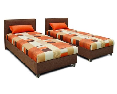 Čalouněná postel s úložným prostorem DUO