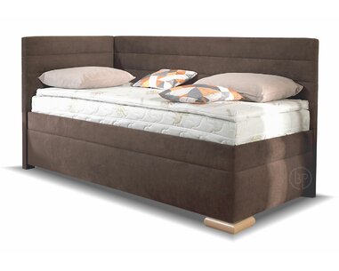 Rohová postel boxspring VENETO levá, s úložným prostorem  Rohová postel boxspring VENETO levá, s úložným prostorem