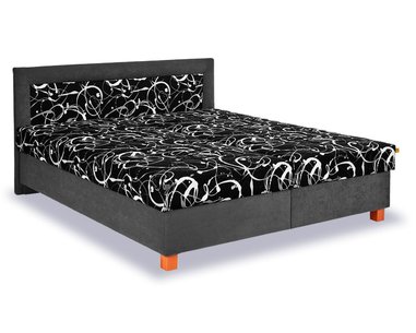 Čalouněná postel s úložným prostorem Jitka