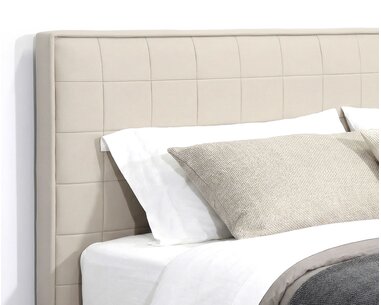 Čalouněná postel s úložným prostorem a roštem Belarona, 140x200