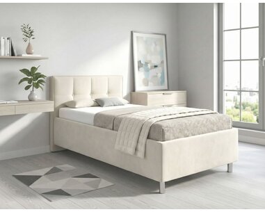 Čalouněná postel s úložným prostorem Crissy, 90x200