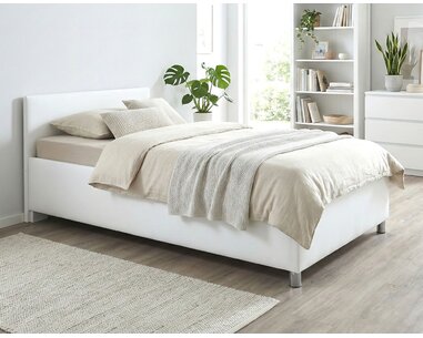 Zvýšená čalouněná postel s úložným prostorem Lyoneta, 140x200