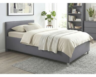 Zvýšená čalouněná postel s úložným prostorem Lyoneta, 140x200