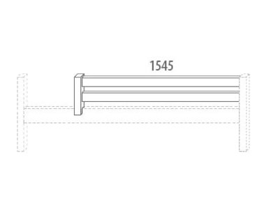 Zábrana A D914/BC - Domino, masiv buk