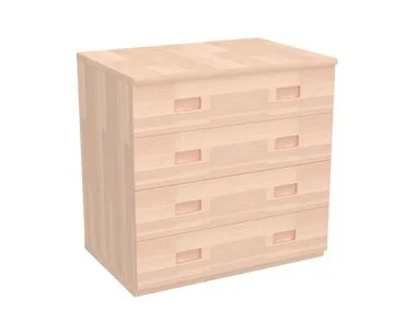 Komoda zásuvková D415/BC-Domino, masiv buk - pohled č. 1