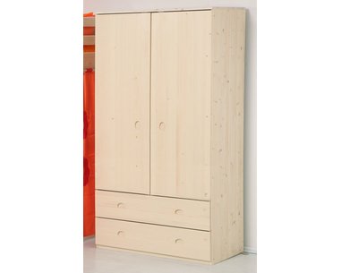 Šatní skříň D513-Domino, masiv smrk