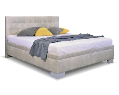 Zvýšená čalouněná postel s úložným prostorem Laterna