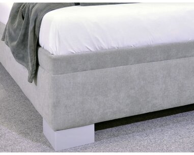 Čalouněná postel s úložným prostorem Litera, 140x200 cm