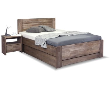 Postel s úložným prostorem ARION 2, 140x210, masiv buk Postel s úložným prostorem ARION 2, 140x210, masiv buk