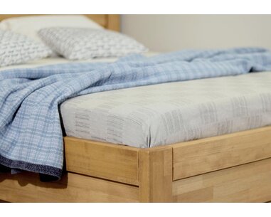 Zvýšená postel z masivu Klementin, 120x200,  masiv buk