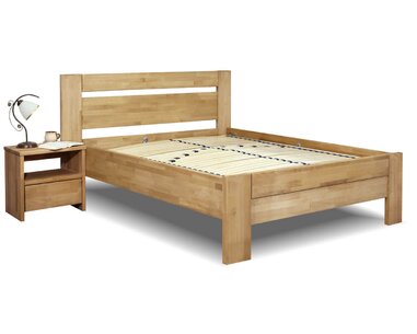Zvýšená postel z masivu Orfeus, masiv buk, 140x200