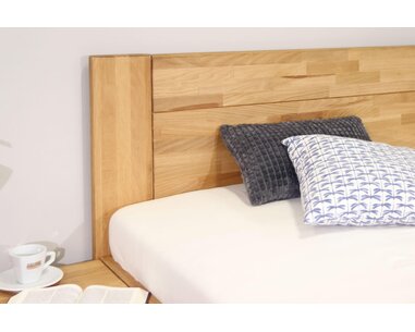 Postel s úložným prostorem Trinity 2, masiv buk, 140x200