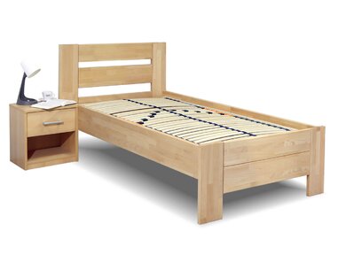 Postel z masivu Trinity, 80x200, 90x200, masiv buk