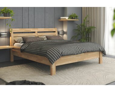 Prémiová dřevěná manželská postel CLAUDIA, masiv buk Prémiová dřevěná manželská postel CLAUDIA, masiv buk
