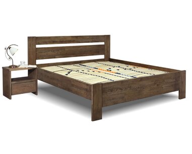 Zvýšená postel z masivu Trinity, masiv Dub