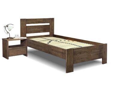 Postel z masivu Trinity, 120x200, masiv dub