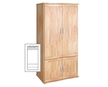Šatní skříň Alfa-172, buk cink