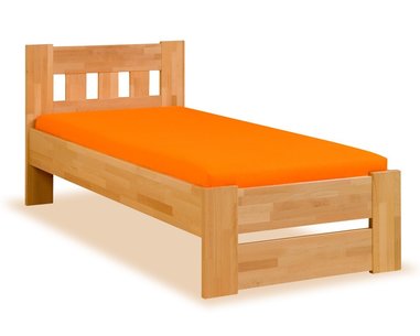 Postel z masivu - jednolůžko FILIP senior 100x200, buk Postel z masivu - jednolůžko FILIP senior 100x200, buk