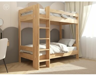Poschoďová postel pro 2 děti ELIN, masiv buk Poschoďová postel pro 2 děti ELIN, masiv buk