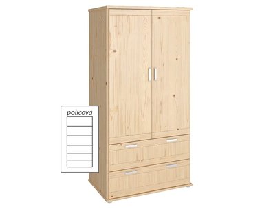 Policová skříň Alfa-177, smrk