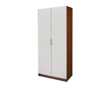 Šatní skříň dvoudveřová IA61520, ořech/bílá Šatní skříň dvoudveřová IA61520, ořech/bílá