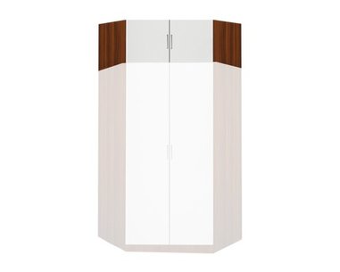 Rohový nástavec šatní skříně IA61555, ořech/bílá