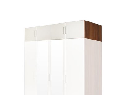 Nástavec šatní skříně IA61545, ořech/bílá