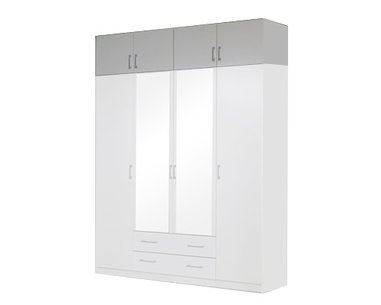 Nástavec šatní skříně IA21545, bílá