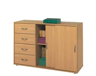 Komoda-prádelník IA1503A, lamino buk - pohled č. 1