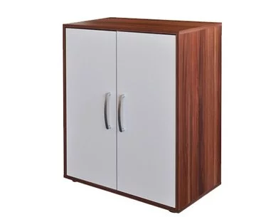 Dvoudvéřová komoda IA61501, ořech-bílá - pohled č. 1