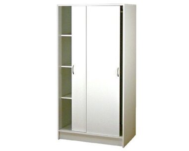 Šatní skříň s posuvnými dveřmi IA5223B - lamino bílá