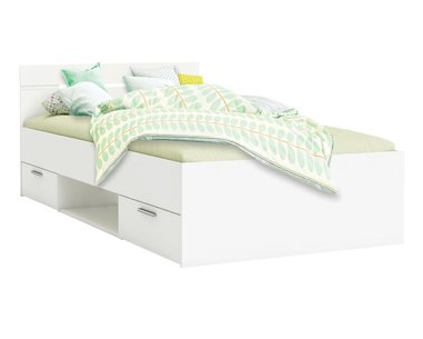 Multifunkční postel s úložným prostorem IA471719 90x200, lamino, bílá Multifunkční postel s úložným prostorem IA471719 90x200, lamino, bílá