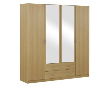 Šatní skříň čtyřdveřová IA11540, buk